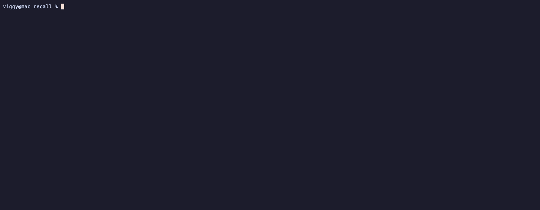 Animated walkthrough of Recall search, Pi tools, and context banks